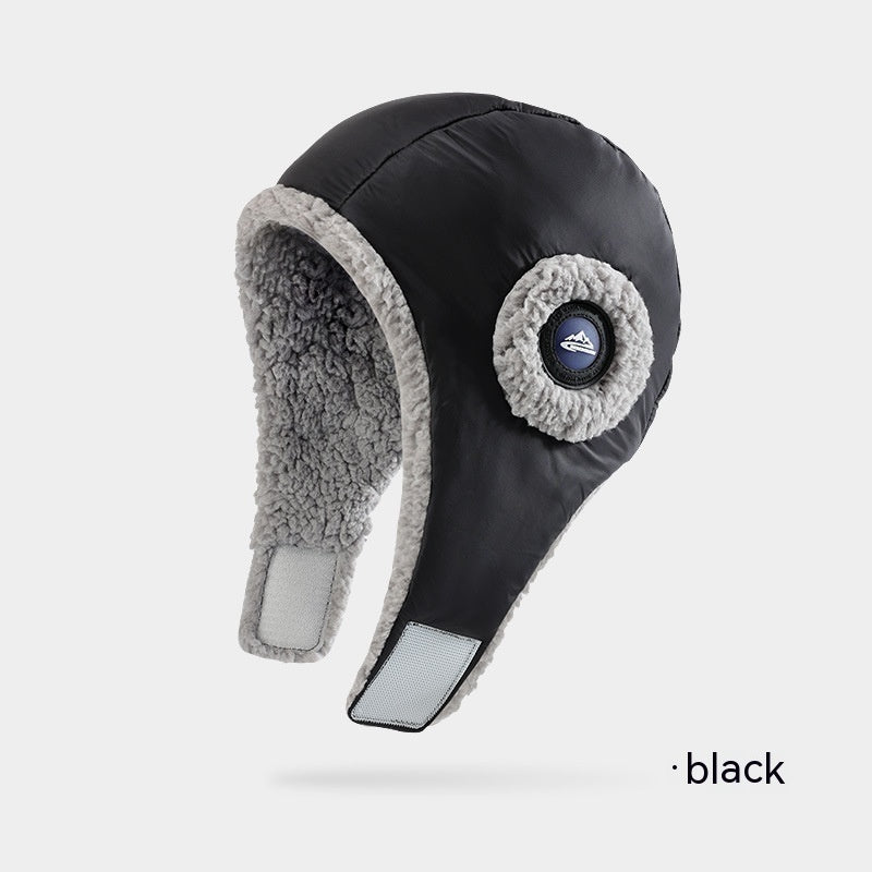 Down Plush Hat For Women Cycling Windproof Waterproof Ear Protection Warm Fashion Hats Winter Thicken Caps - Urban Caps 