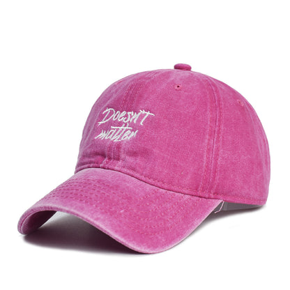 Washed Cotton Embroidered Hat Old Dad Hat - Urban Caps 