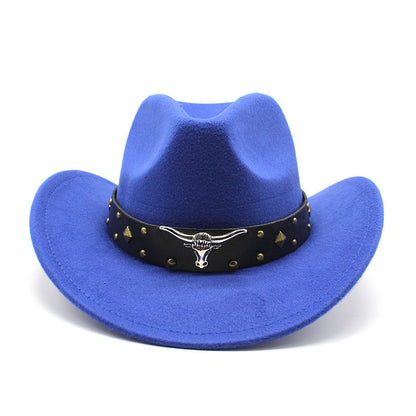 Polyester Retro Jazz Western Cowboy Hat - Urban Caps 