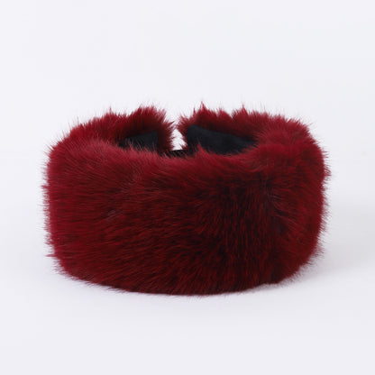 Fur Ball Woolen Cap Autumn And Winter Imitation Fur Thickened Hat - Urban Caps 