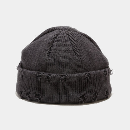 Chic and Cozy: Hole-Knitted Wool Hat for Effortless Style - Urban Caps 