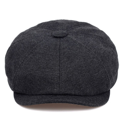 Retro Fashion Male British Wild Beret Octagonal Hat - Urban Caps 