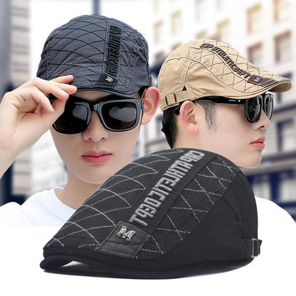 Men’s Retro Cotton Sun Cap – Embroidered Dome Style | Adjustable Fit - Urban Caps 