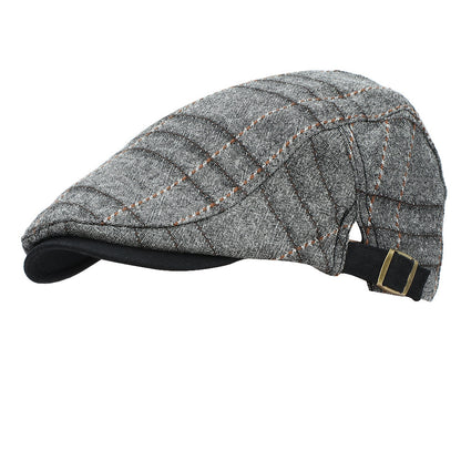 British Style Cotton Beret – Adjustable Outdoor Windproof Cap - Urban Caps 