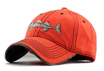 Hip-hop fishbone embroidered baseball cap - Urban Caps 