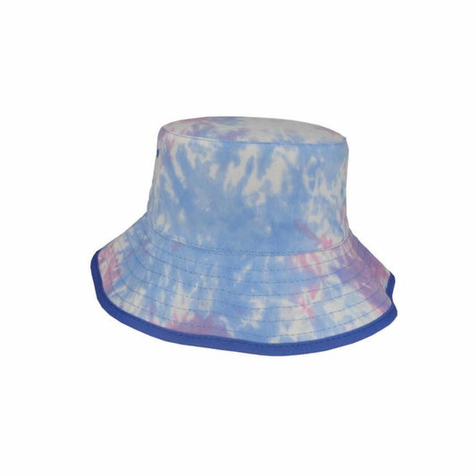 Brodie Kids Reversible Cotton Tie-Dye Bucket Hat with Adjustable Fit and UPF 50+ Sun Protection