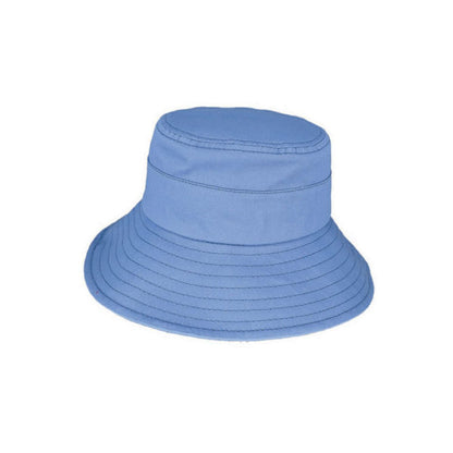 Kids’ Cotton Ponytail Bucket Hat – UPF50+ Sun Protection, Adjustable Fit