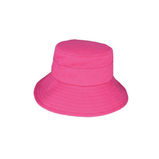 Kids’ Cotton Ponytail Bucket Hat – UPF50+ Sun Protection, Adjustable Fit