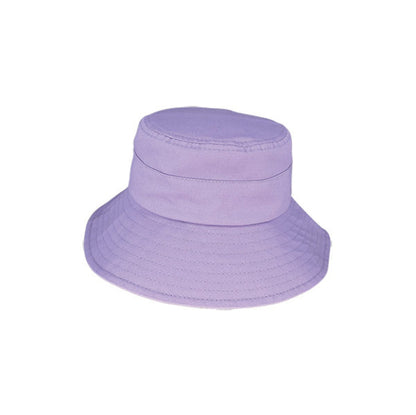 Kids’ Cotton Ponytail Bucket Hat – UPF50+ Sun Protection, Adjustable Fit