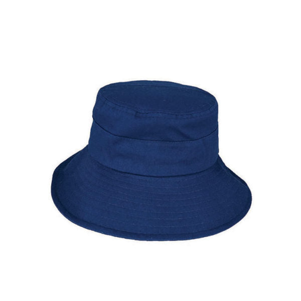 Kids’ Cotton Ponytail Bucket Hat – UPF50+ Sun Protection, Adjustable Fit