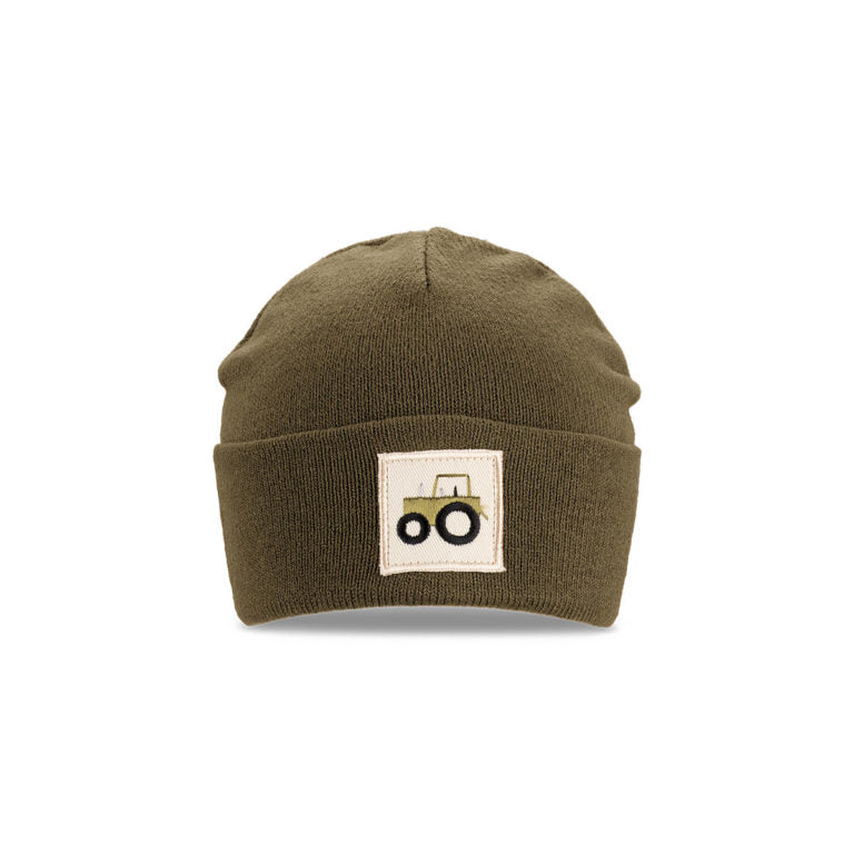 Fergus – Kid’s Acrylic Knit Tractor Beanie