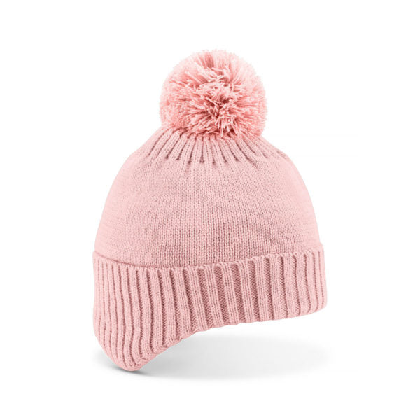 Rumi – Kid’s Acrylic Knit Beanie with Earmuffs and Plush Lining