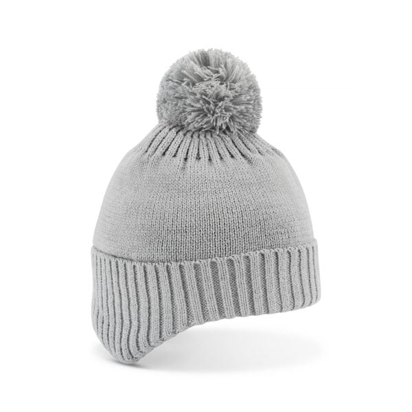 Rumi – Kid’s Acrylic Knit Beanie with Earmuffs and Plush Lining