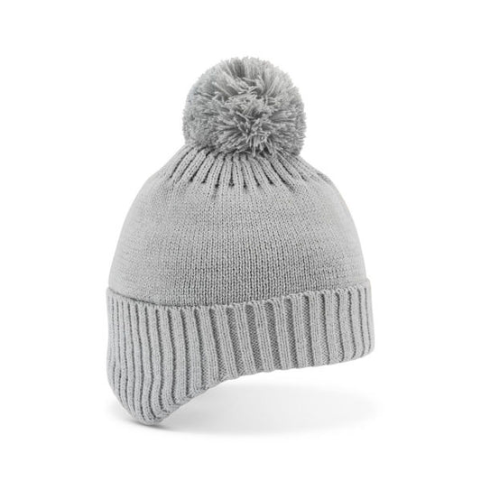 Rumi – Kid’s Acrylic Knit Beanie with Earmuffs and Plush Lining