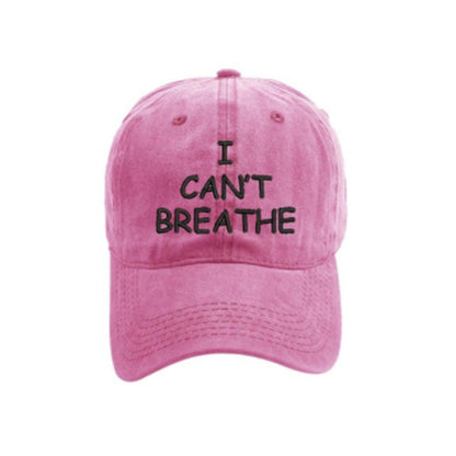 I can't breathe embroidered baseball caps - Urban Caps 