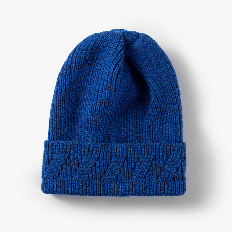 Fashion Knitted Hat Custom Light Version Flanging Woolen Hat - Urban Caps 