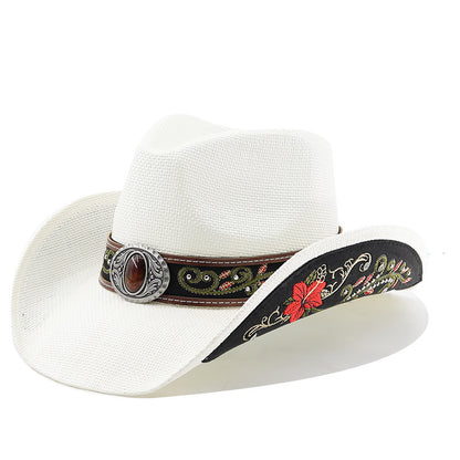 Cowboy Hat Tibet Tourism Photo Beach Sun-proof - Urban Caps 