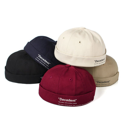 "Sleek Dome Rimless Melon Leather Hat: Contemporary Elegance for Every Occasion - Urban Caps 