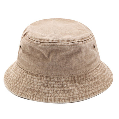 Solid color casual denim fisherman hat - Urban Caps 