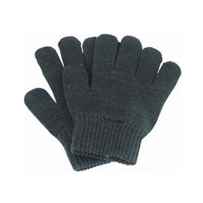 Children’s Acrylic Knit Stretch Gloves with Ribbed Cuff – Ainsley