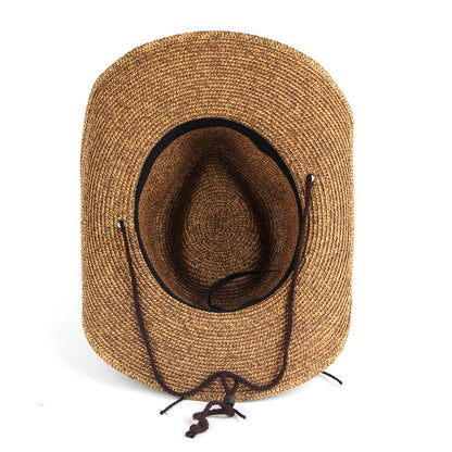Mixed Color Straw Hat Western Straw Cowboy Hat - Urban Caps 
