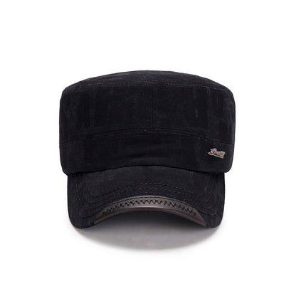 Washed Letters Flat-top Men's Casual Cotton Military - Urban Caps 