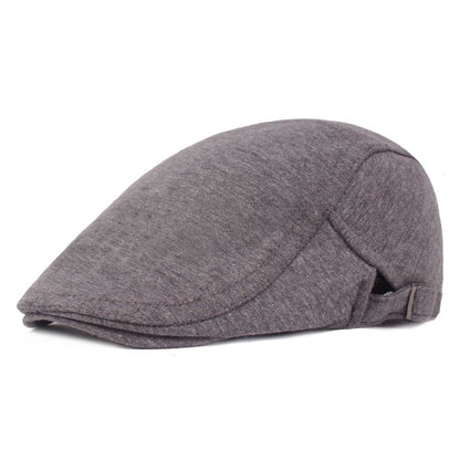 Men’s Adjustable Wool Felt Peaked Cap – Minimalist Tapered Style - Urban Caps 