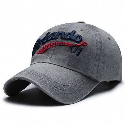 Baseball Cap Women's American-style Face-looking A Little Retro Washed Men's - Urban Caps 