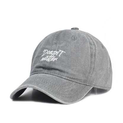 Washed Cotton Embroidered Hat Old Dad Hat - Urban Caps 