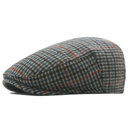 Winter Tweed Flat Cap Men's Newsboy Cap Baby British Retro Beret - Urban Caps 
