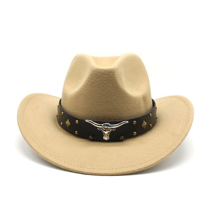 Polyester Retro Jazz Western Cowboy Hat - Urban Caps 