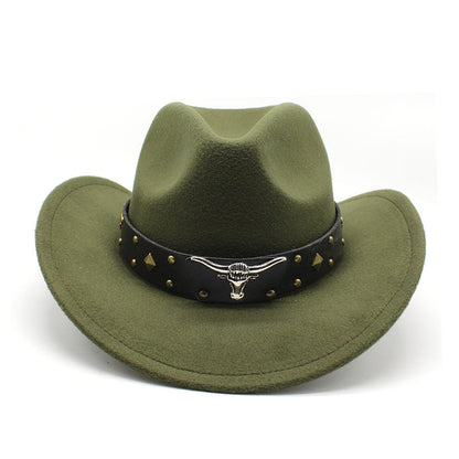 Polyester Retro Jazz Western Cowboy Hat - Urban Caps 