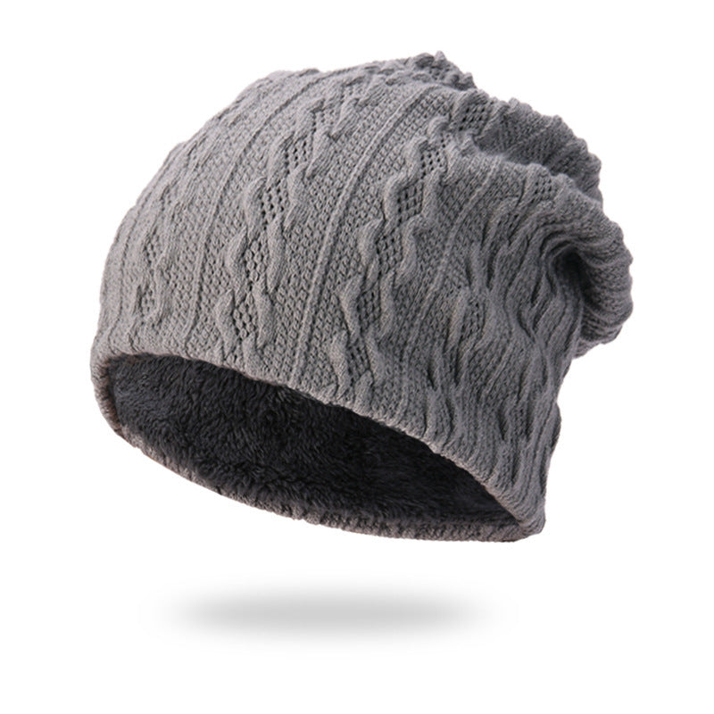 Men's Hat Winter Youth Warm Thickened Knitting Woolen Cap - Urban Caps 