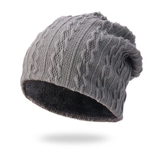 Men's Hat Winter Youth Warm Thickened Knitting Woolen Cap - Urban Caps 