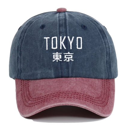 New Retro Washed Simple Tokyo Letters Hat - Urban Caps 