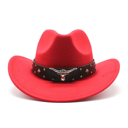 Polyester Retro Jazz Western Cowboy Hat - Urban Caps 