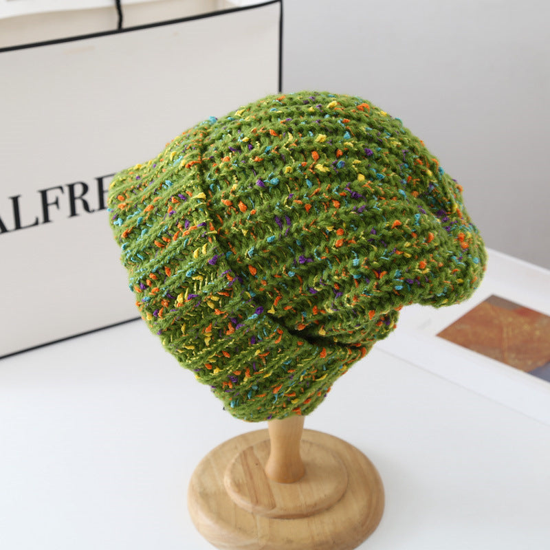 Women's Fashion Casual Hundred With Woolen Hat - Urban Caps 