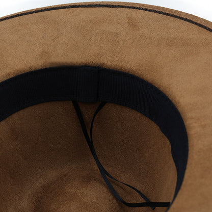 Army Green Ribbon Decoration Tibetan Top Hat Western Cowboy Hat - Urban Caps 