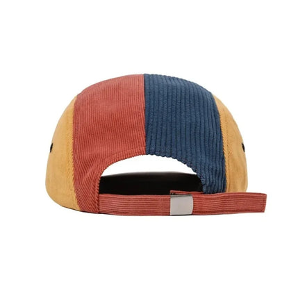 Aberdeen Patchwork Corduroy 5-Panels Baseball Cap - Urban Caps