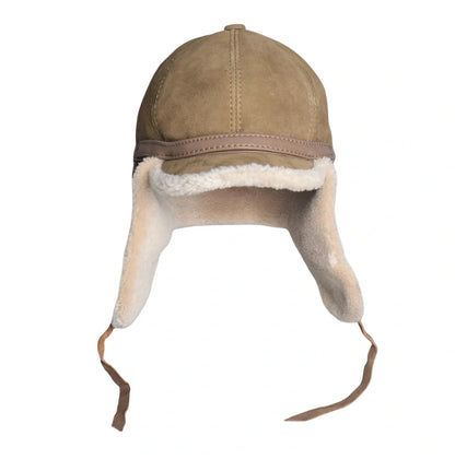 Alaska Winter Genuine Leather Trapper Bomber Hat - Classic Trapper Bomber With Fur Lining