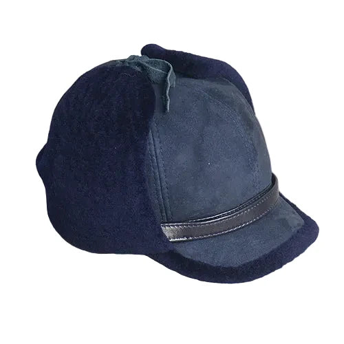 Alaska Winter Genuine Leather Trapper Bomber Hat - Classic Trapper Bomber With Fur Lining