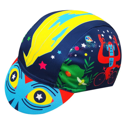 Alien Invasion Cycling Cap Breathable Durable Acrylic Headwear For Cyclists