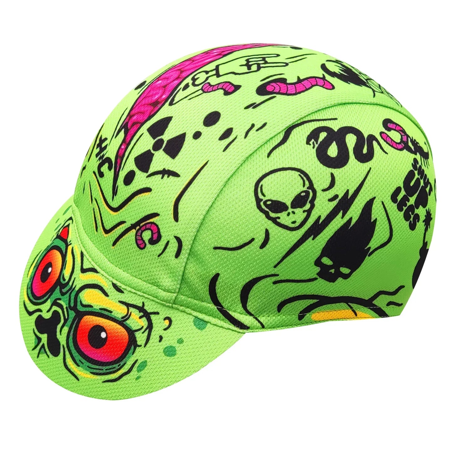 Alien Invasion Cycling Cap Breathable Durable Acrylic Headwear For Cyclists