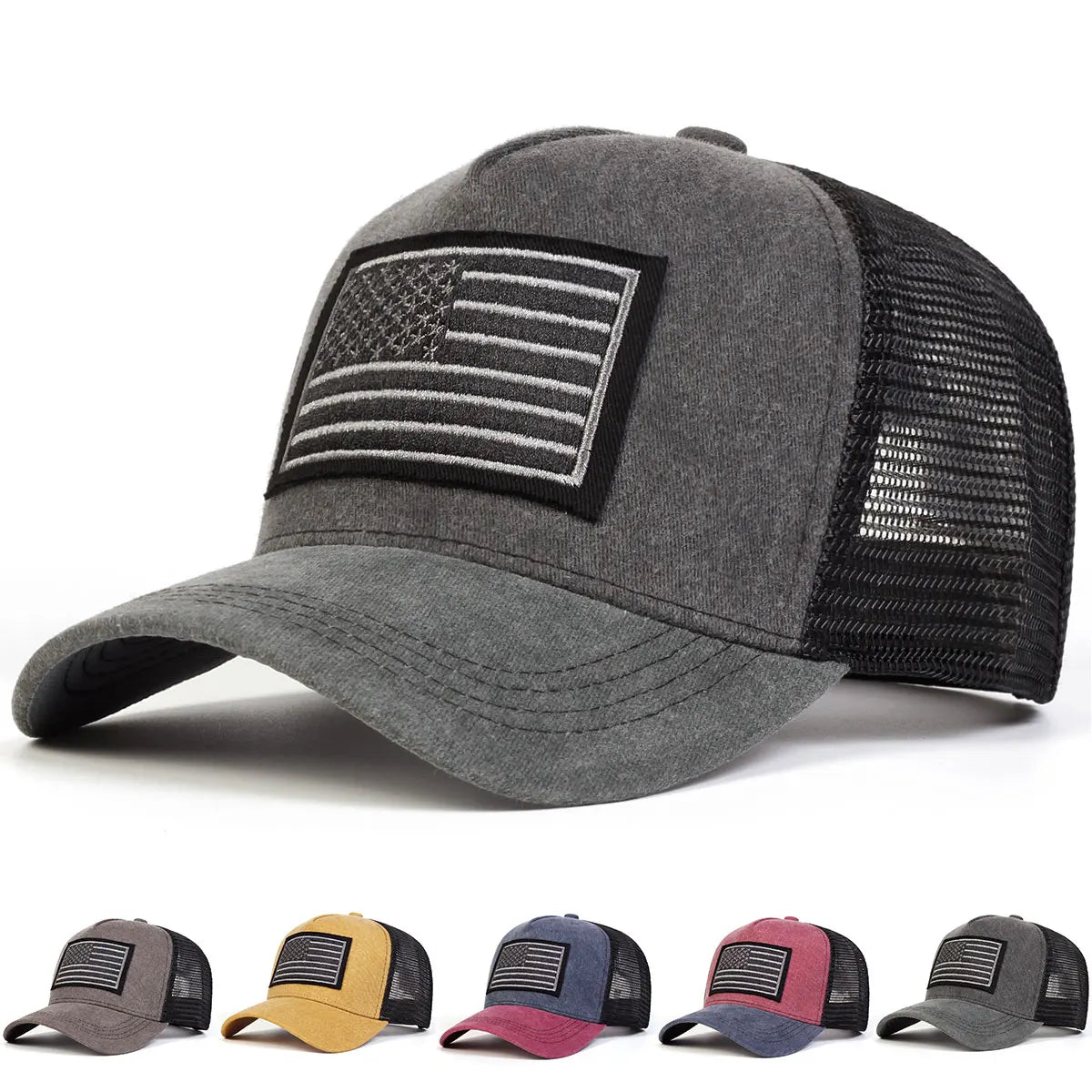 American Flag Trucker - Cap