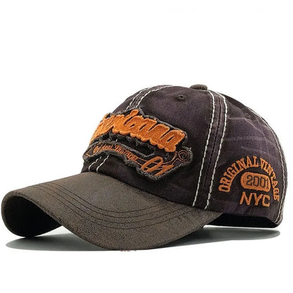 Americana Vintage Baseball Cap – Cotton Adjustable Hat with Embroider