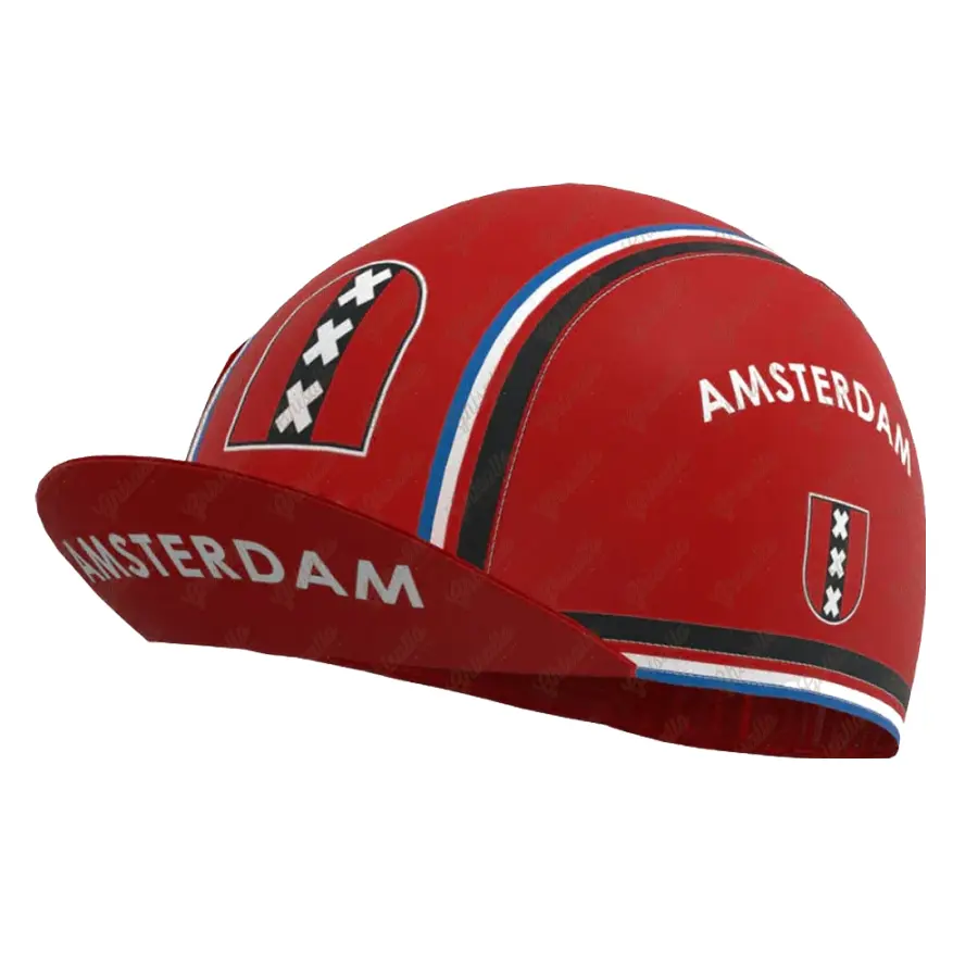 Amsterdam Retro Cycling Cap Acrylic Classic City Riding Hat For Urban Commuters