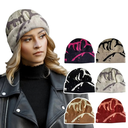 Vortex Winter Abstract Beanie - Warm, Versatile Winter Beanie With An Abstract Pattern