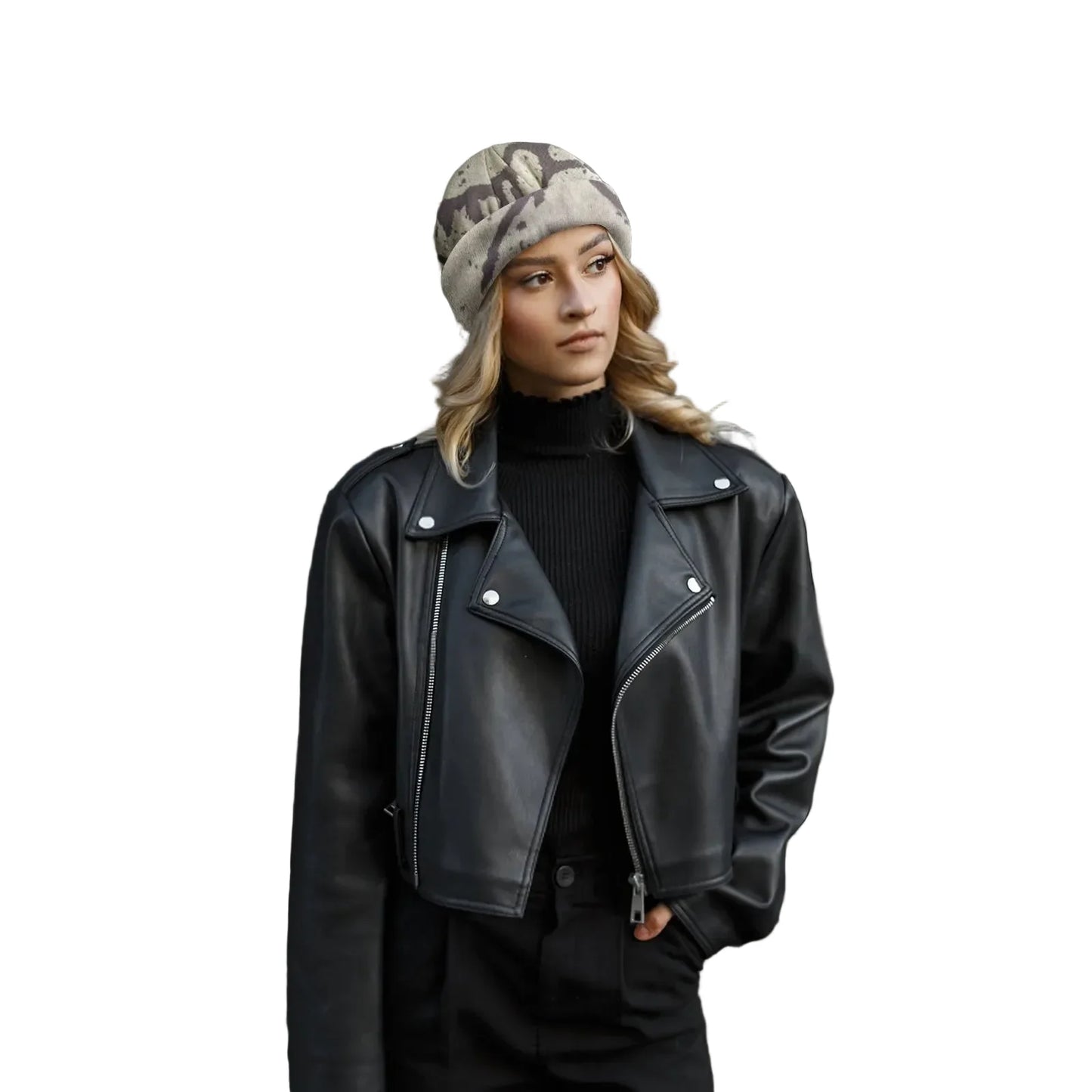 Vortex Winter Abstract Beanie - Warm, Versatile Winter Beanie With An Abstract Pattern