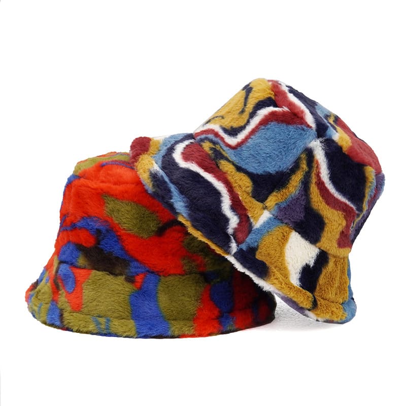 Autumn Abstract Fur Hat Luxurious Comfort and Style - Urban Caps