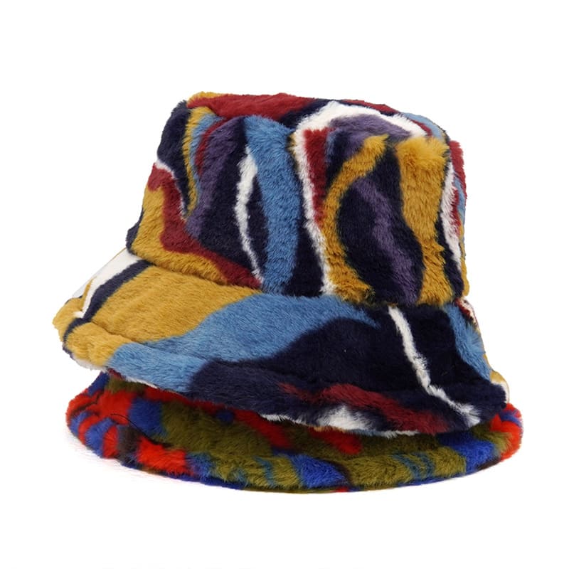Autumn Abstract Fur Hat Luxurious Comfort and Style - Urban Caps